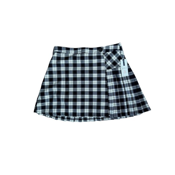 Jolt Plaid Wrap Button Pleated‎ Skirt Women’s Size Large NWT - Picture 7 of 16